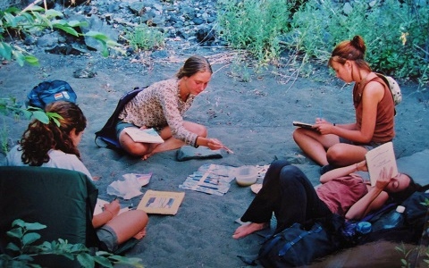 Shakti Penelope was guided by Sierra Institute instructor, Willow Abel (lower right), who introduced her to Women’s Circles at age 21. Soon after that she began facilitating her own Women’s Circles.